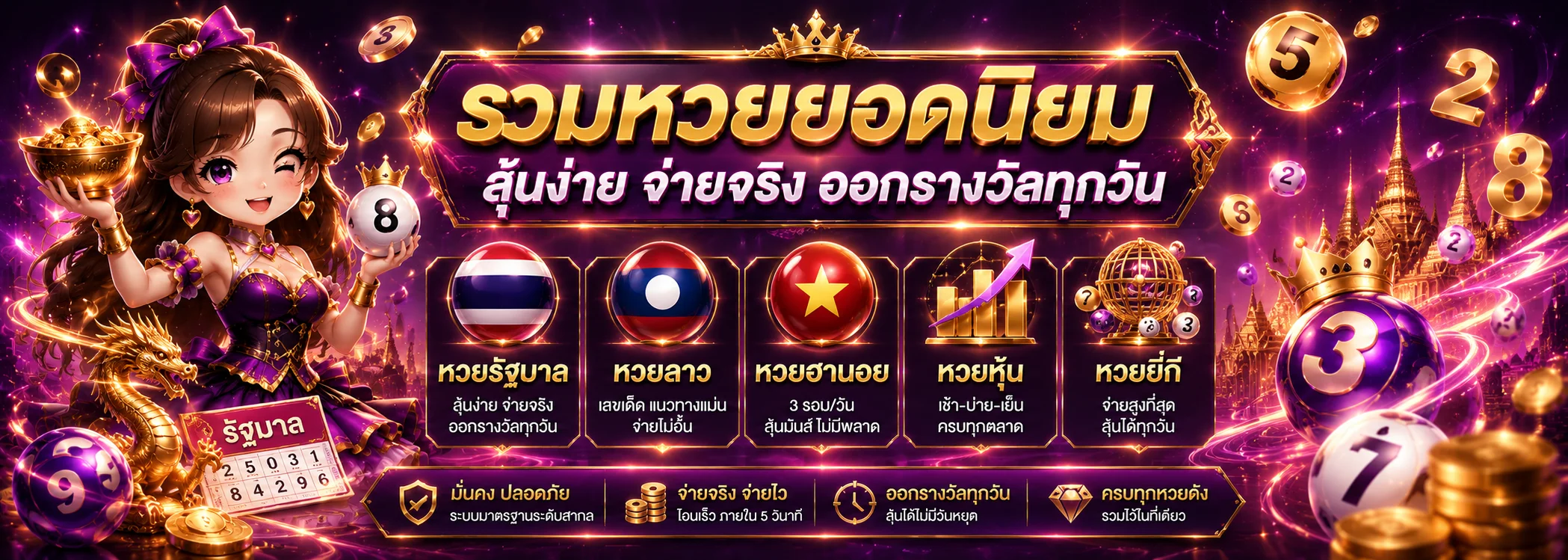 SUPERBET หวยออนไลน์ ครบทุกงวด อัตราจ่ายสูงสุด บาทละ 900